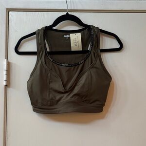Guess Khaki Sports Bra